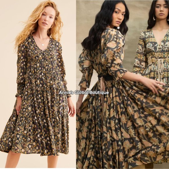 Anthropologie Dresses & Skirts - RARE NWT ANTHROPOLOGIE Let Me Be Odette Flounced Maxi Dress